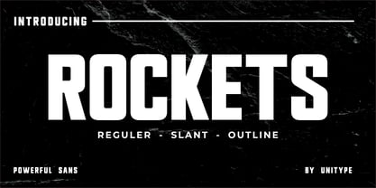 Rockets Font Poster 1