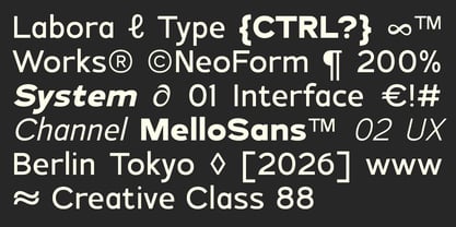 Mello Sans Font Poster 3
