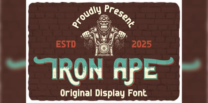 Iron Ape Font Poster 1