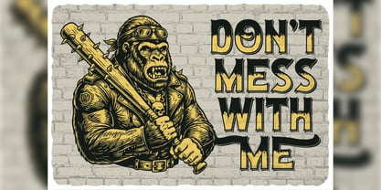 Iron Ape Font Poster 2