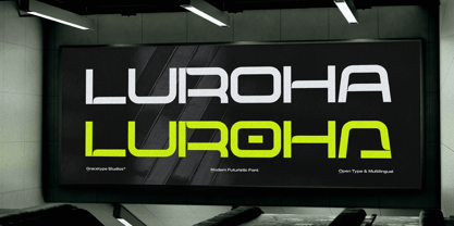 Luroha Font Poster 9