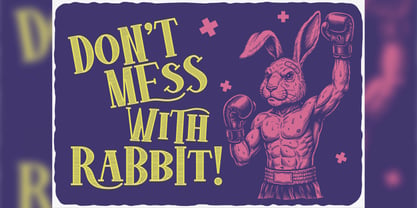 Bad Rabbit Font Poster 2