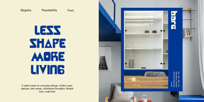 Bageba Font Poster 3