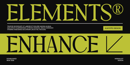 Kaiyote Font Poster 2