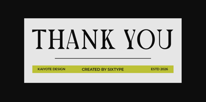 Kaiyote Font Poster 10