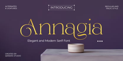 Annagia Font Poster 1