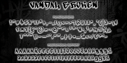 Vandal Broken Font Poster 5