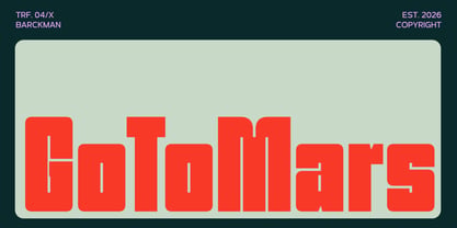 Barckman Font Poster 3