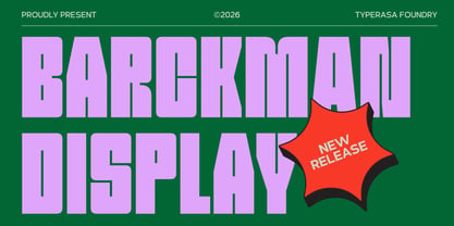 Barckman Font Poster 1