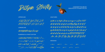 Distyan Stovilky Font Poster 8