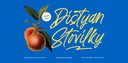 Distyan Stovilky Font Poster 1