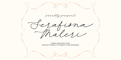 Serafiona Maleri Font Poster 1