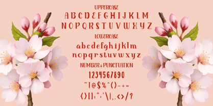 Blooming Pages Font Poster 5