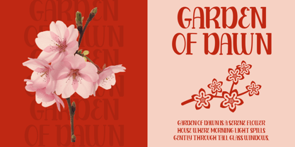 Blooming Pages Font Poster 3