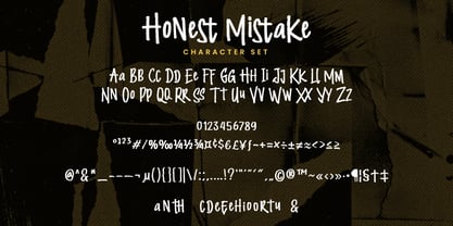 Honest Mistake Font Poster 3