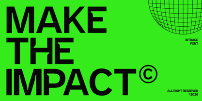 Intrade Font Poster 4