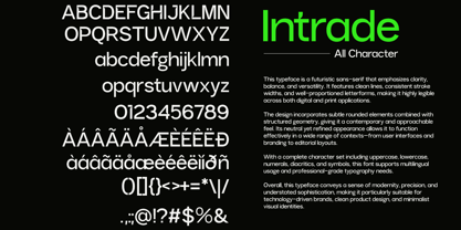 Intrade Font Poster 9