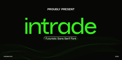 Intrade Font Poster 1
