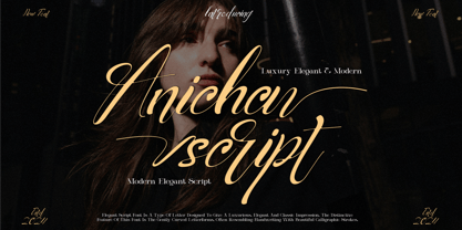 Anicha Script Font Poster 1
