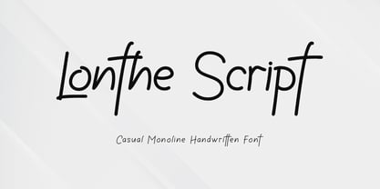 Lonthe Font Poster 1
