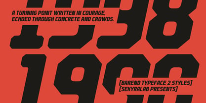 Barend Font Poster 2