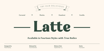 Latte Font Poster 1