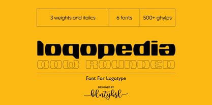 Logopedia Now Rounded Font Poster 1