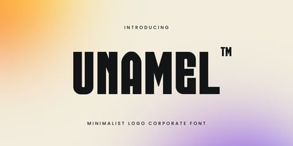 Unamel Font Poster 1