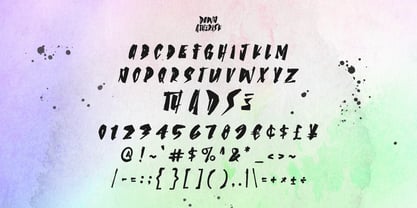 MC Dawn Atherisk Font Poster 7