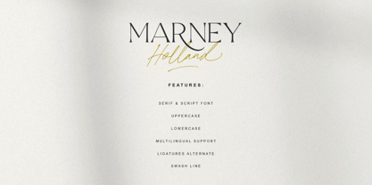 Marney Holland Font Poster 11