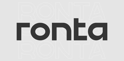 Ronta Font Poster 1
