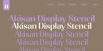 Akisan Font Poster 6