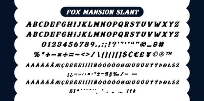 Fox Mansion Spot Font Poster 7