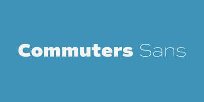 Commuters Sans Font Poster 1