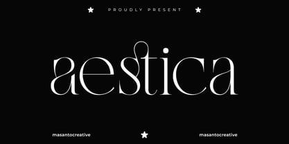 Aestica Font Poster 1