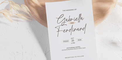 Belathine Signature Font Poster 12