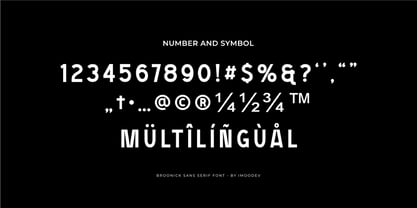 Broonick Font Poster 6