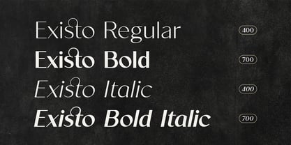 Existo Font Poster 5
