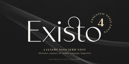 Existo Font Poster 1