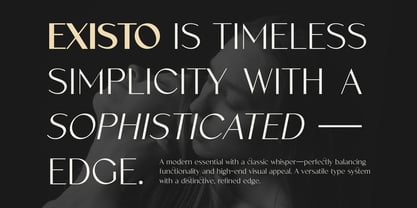 Existo Font Poster 3