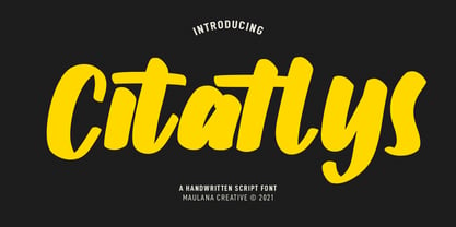 Citatlys Font Poster 1