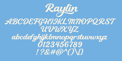 Raylin Font Poster 5