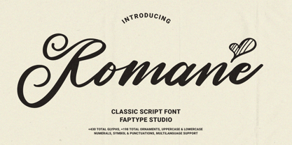 Romane Font Poster 1