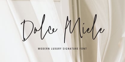 Dolce Miele Signature Font Poster 1