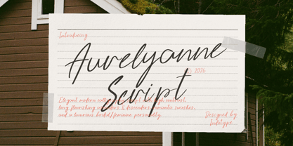 IT Aurelyanne Font Poster 1