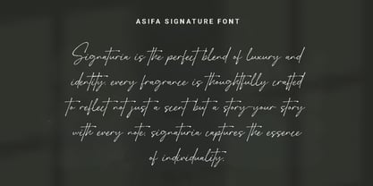 Asifa Signature Font Poster 5