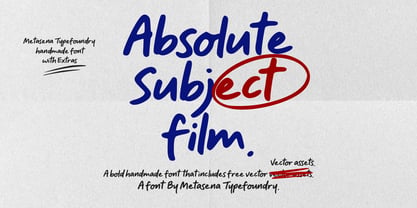 Absolute Subject Film Font Poster 1
