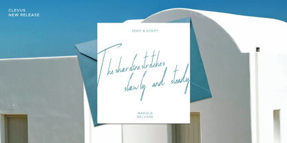 Makola Belvare Font Duo Font Poster 3