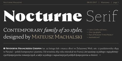 Nocturne Serif Font Poster 1