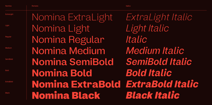 Nomina Font Poster 2